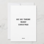 Funny Ultimate Frisbee Feestdagenkaart (Achterkant)