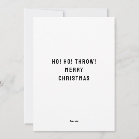 Funny Ultimate Frisbee Feestdagenkaart (Achterkant)