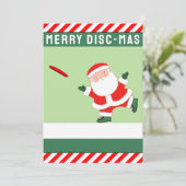 Funny Ultimate Frisbee Feestdagenkaart (Staand voorkant)