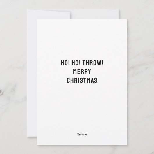 Funny Ultimate Frisbee Feestdagenkaart (Achterkant)