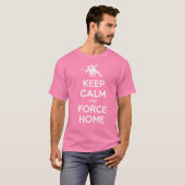 Funny Ultimate Frisbee- Keep Calm and Force Home T-shirt (Voorkant volledig)