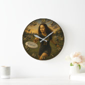 Funny Ultimate Frisbee Mona Lisa Flying Disc Art Grote Klok (Huis)