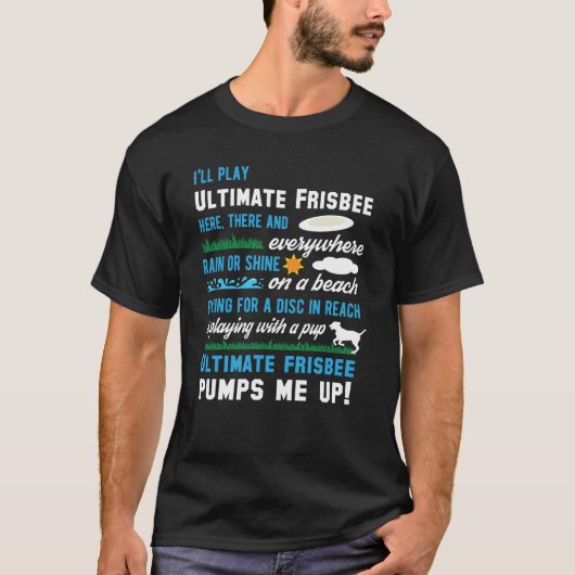 Funny Ultimate Frisbee T-shirt (Voorkant)
