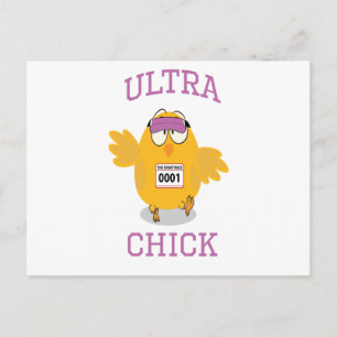 Funny Ultra Chick Runner Briefkaart