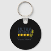 Funny Ultra Running Saying Trail Runner Endurance  Sleutelhanger (Voorkant)