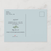 Funny Ultrasound Baby shower Blue Invitation Uitnodiging Briefkaart (Achterkant)