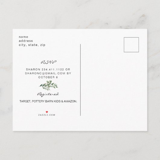 Funny Ultrasound Baby shower Roze uitnodiging (Achterkant)