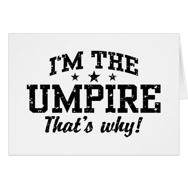 Funny Umpire (Voorkant Horizontaal)