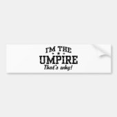 Funny Umpire Bumpersticker (Voorkant)