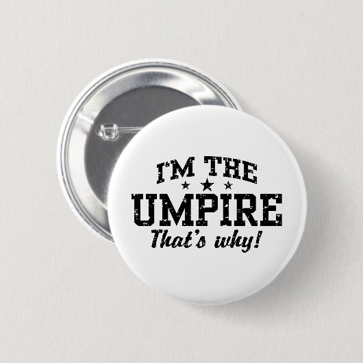 Funny Umpire Ronde Button 5,7 Cm (Voorkant /achterkant)
