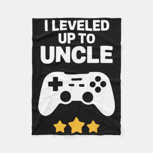 Funny Uncle Art For Uncle Men From New Promoted To Fleece Deken (Voorkant)