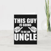 Funny Uncle Design For Uncle Men First Time Uncle Kaart (Voorkant)