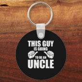 Funny Uncle Design For Uncle Men First Time Uncle Sleutelhanger (Voorkant)
