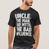 Funny Uncle Design For Uncle Men First Time Uncle  T-shirt (Voorkant)