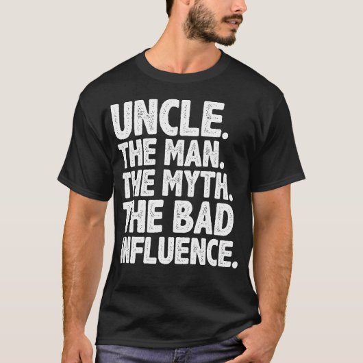 Funny Uncle Design For Uncle Men First Time Uncle T-shirt (Voorkant)