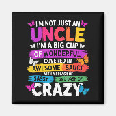 Funny Uncle Quote Sy Cool Uncle Men  Magneet (Voorkant)