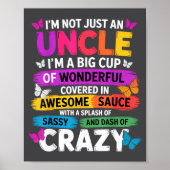 Funny Uncle Quote Sy Cool Uncle Men  Poster (Voorkant)