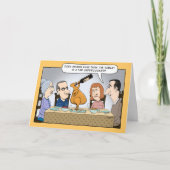 Funny Undercook Turkey Thanksgiving Card Feestdagen Kaart (Voorkant)