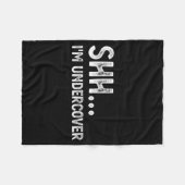 Funny Undercover Cop Easy Costume Lice Fleece Deken (Voorkant (Horizontaal))