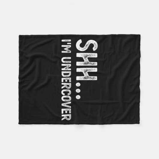 Funny Undercover Cop Easy Costume Lice  Fleece Deken (Voorkant (Horizontaal))