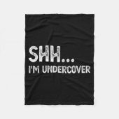 Funny Undercover Cop Easy Costume Lice  Fleece Deken (Voorkant)