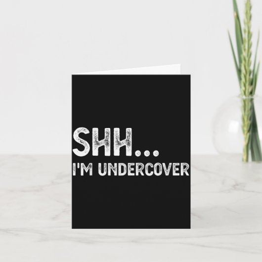 Funny Undercover Cop Easy Costume Lice  Kaart (Voorkant)