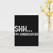 Funny Undercover Cop Easy Costume Lice  Kaart (Gele Bloem)