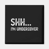 Funny Undercover Cop Easy Costume Lice Magneet (Voorkant)