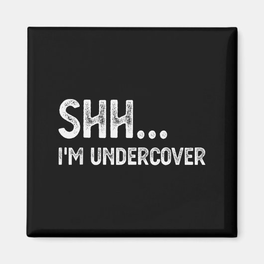 Funny Undercover Cop Easy Costume Lice  Magneet (Voorkant)