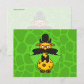 Funny Undercover Giraffe in Mustache Disguise Briefkaart (Voorkant / Achterkant)