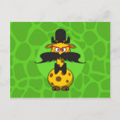 Funny Undercover Giraffe in Mustache Disguise Briefkaart (Voorkant)
