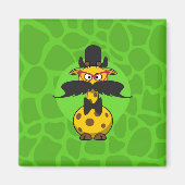 Funny Undercover Giraffe in Mustache Disguise Magneet (Voorkant)