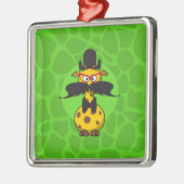 Funny Undercover Giraffe in Mustache Disguise Metalen Ornament (Links)