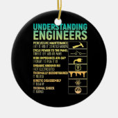 Funny Understanding Engineer Definition grappig Keramisch Ornament (Voorkant)