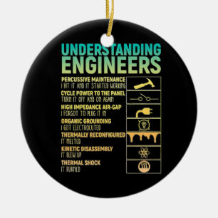 Funny Understanding Engineer Definition grappig Keramisch Ornament