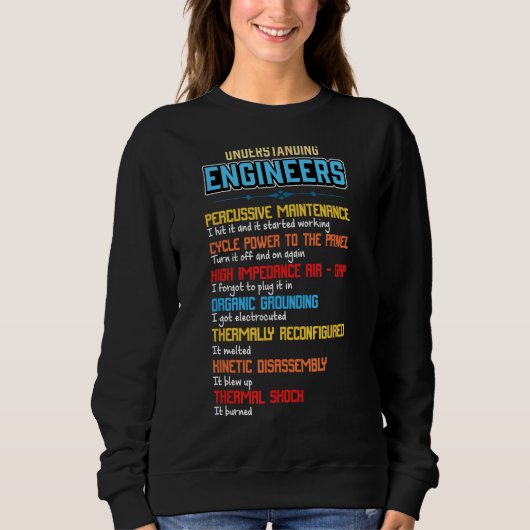 Funny Understanding Engineers en Funny Engineering Trui (Voorkant)