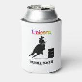 Funny Unicorn Barrel Racer Blikjeskoeler (Blikje Achterkant)