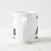 Funny Unicorn Barrel Racer Grote Koffiekop (Achterkant)