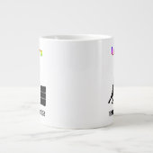 Funny Unicorn Barrel Racer Grote Koffiekop (Voorkant)