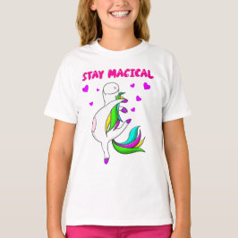 FUNNY UNICORN Blijf Magisch T-shirt