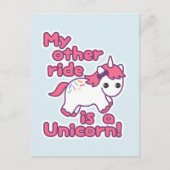 Funny Unicorn Briefkaart (Voorkant)