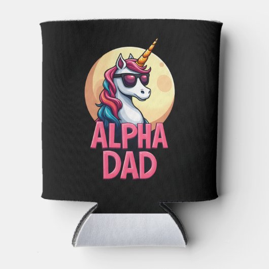 Funny Unicorn Dad Laufey Men Father's Day Christma Blikjeskoeler (Voorkant)