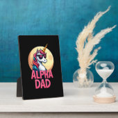 Funny Unicorn Dad Laufey Men Father's Day Christma Fotoplaat (Zijkant)