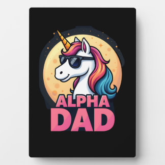 Funny Unicorn Dad Laufey Men Father's Day Christma Fotoplaat