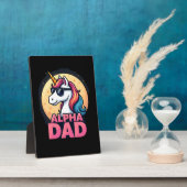 Funny Unicorn Dad Laufey Men Father's Day Christma Fotoplaat (Zijkant)