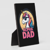Funny Unicorn Dad Laufey Men Father's Day Christma Fotoplaat (Zijkant)