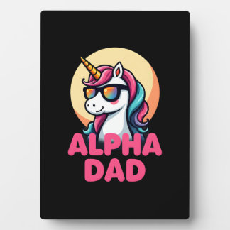 Funny Unicorn Dad Laufey Men Father's Day Christma Fotoplaat