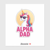 Funny Unicorn Dad Laufey Men Father's Day Christma Sticker (Vel)
