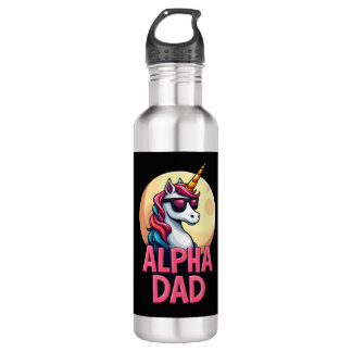 Funny Unicorn Dad Laufey Men Father's Day Christma Waterfles