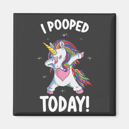 Funny Unicorn die ik vandaag heb gepoold Magneet (Voorkant)